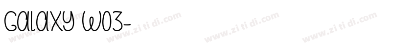 Galaxy W03字体转换